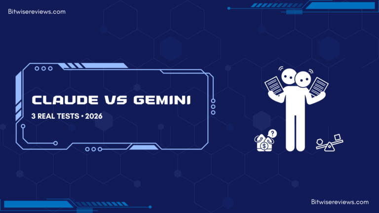 Claude vs Gemini for coding comparison showing the results of three real coding tests in 2026.